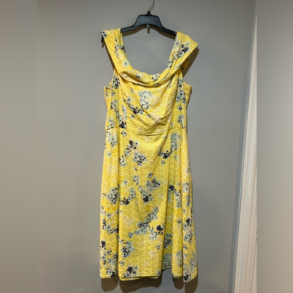 Calvin Klein off the shoulder dress